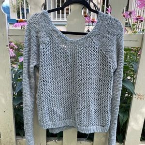 Bundle Abercrombie & Fitch Black And Grey Cable Knit Sweater Size L